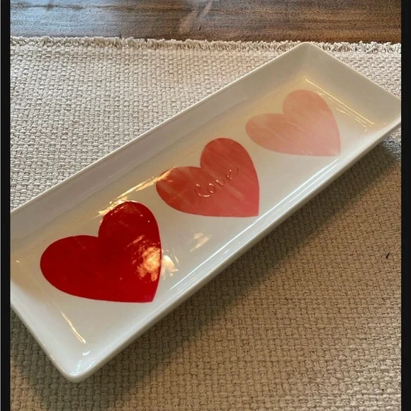 New Pottery Barn Heart Tray - Picture 3 of 6